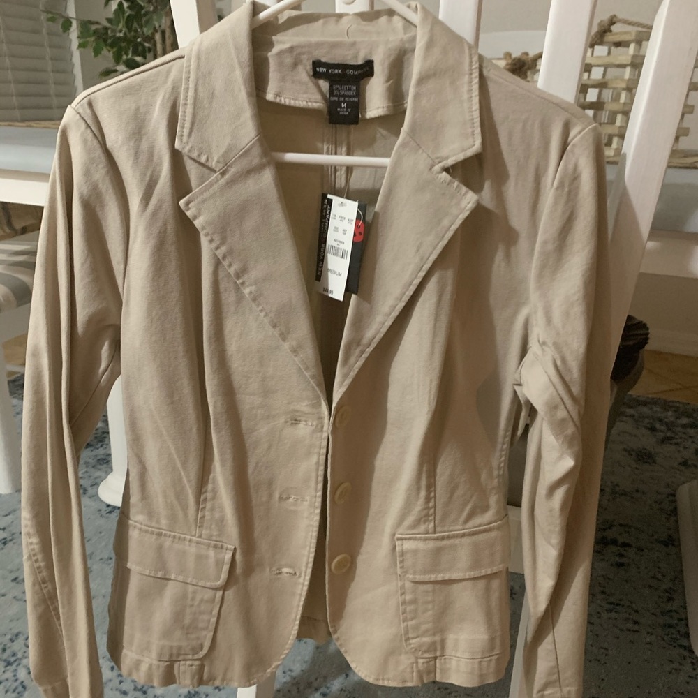 New York and company tan blazer